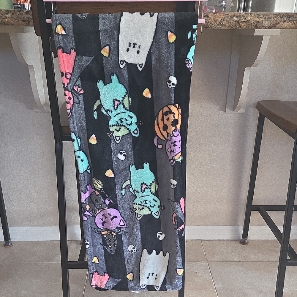 Betsey Johnson Cat Patterned Blanket
